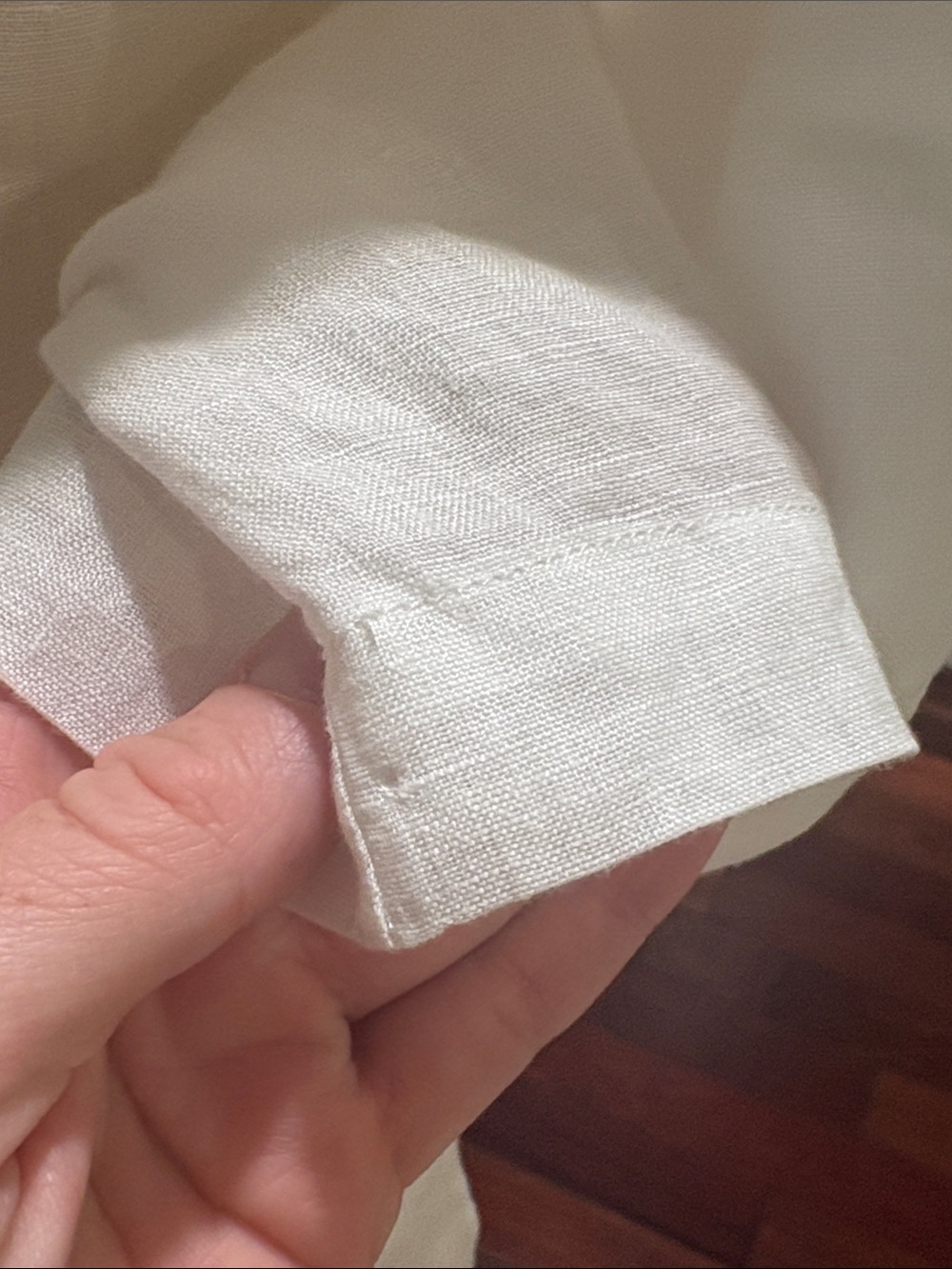 Alex Mill M 100% Linen Utility Shirt in White Linen Shirt with Chest Pockets - Picture 5 of 11